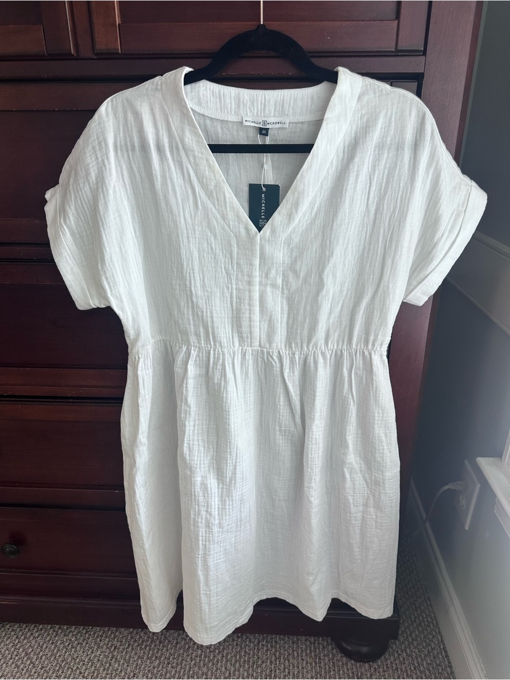 NWT Michelle McDowell Harper dress in white size M